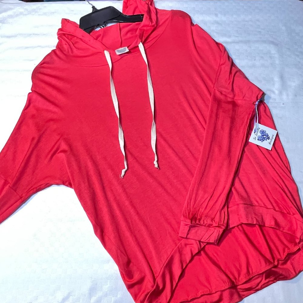 NWT! Lightweight Dolman Hoody in Watermelon